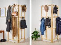 How to make a corner clothes rack